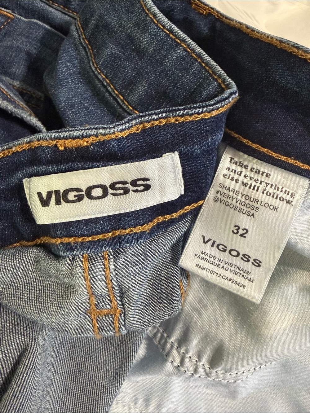 Vigoss Jagger Mid Rise Bootcut Jeans 32 P01957A Classic Wash - Picture 13 of 14